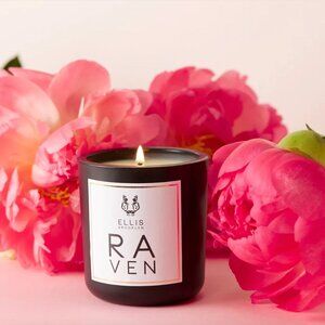 Ellis Brooklyn Raven Terrific Scented Candle 6.5oz NIB $65 Floral Bookish Gift